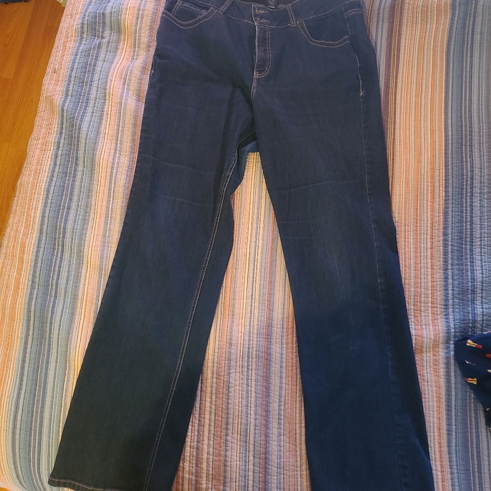 Laney bryant boot cut dark jeans long